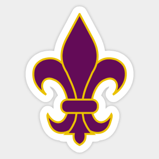 Fleur de lis (purple) Sticker